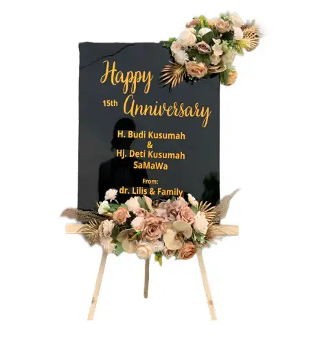 Papan Bunga Akrilik Garden Wedding Jakarta Selatan